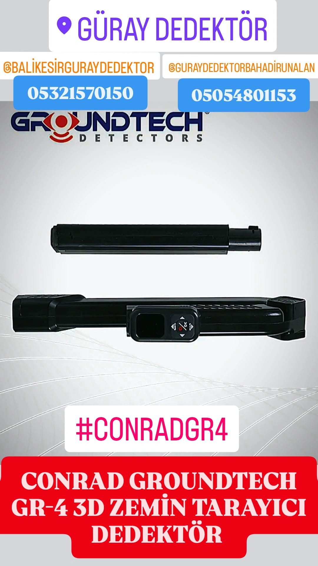 CONRAD GR-4 3D ZEMİN GÖRÜNTÜLEME DEDEKTÖRÜ